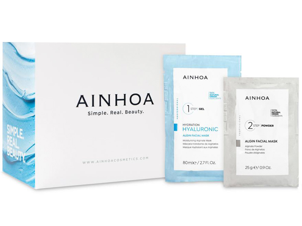 Mitrinoša sejas maska HYALURONIC MOISTURISING ALGINATE MASK (80 ml + 25 g) MASKHYALU
