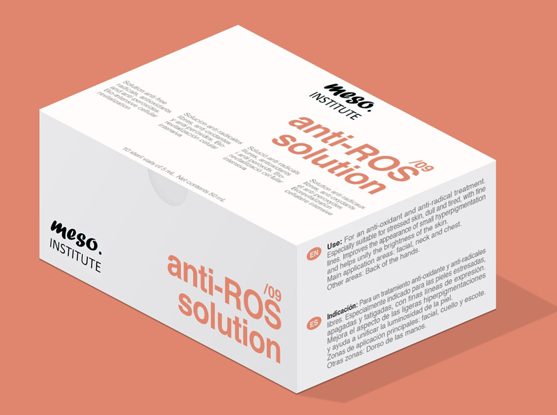 MESO.institute anti-ROS solution/09 ir anti-radikāļu formula, lai palēninātu oksidatīvā stresa radīto šūnu novecošanos